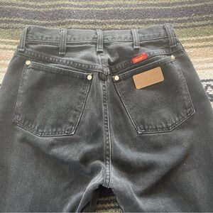 Wrangler Vintage Black Straight Leg Jeans